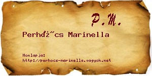 Perhócs Marinella névjegykártya